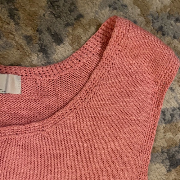 Pink Free People Sweater Vest Tank Women’s Sz S - FP Beach - Picture 5 of 6